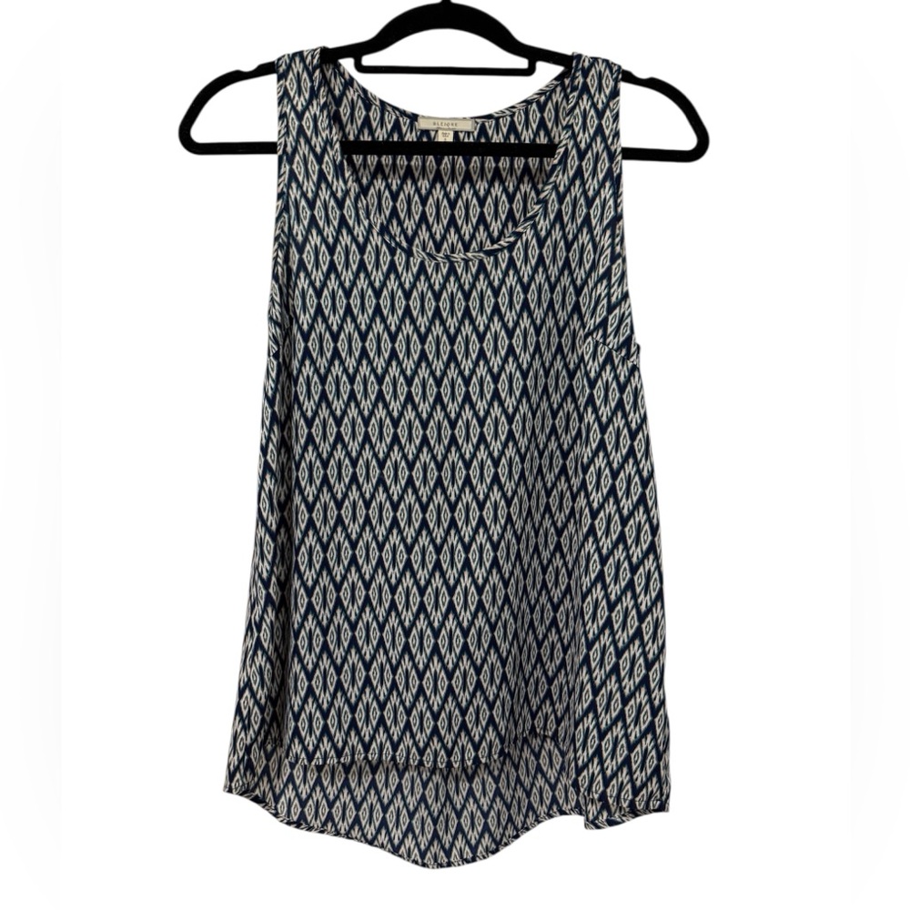 Pleione Patterned Sleeveless Top (Size S)